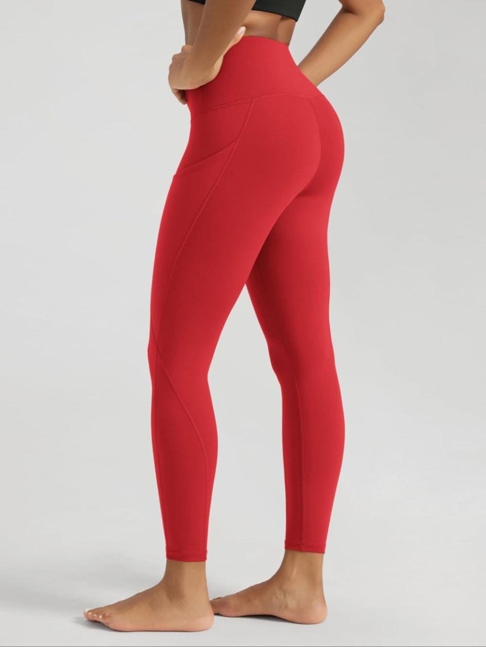 ODODOS Women's High Waisted Yoga Leggings with Pockets, Tummy Control